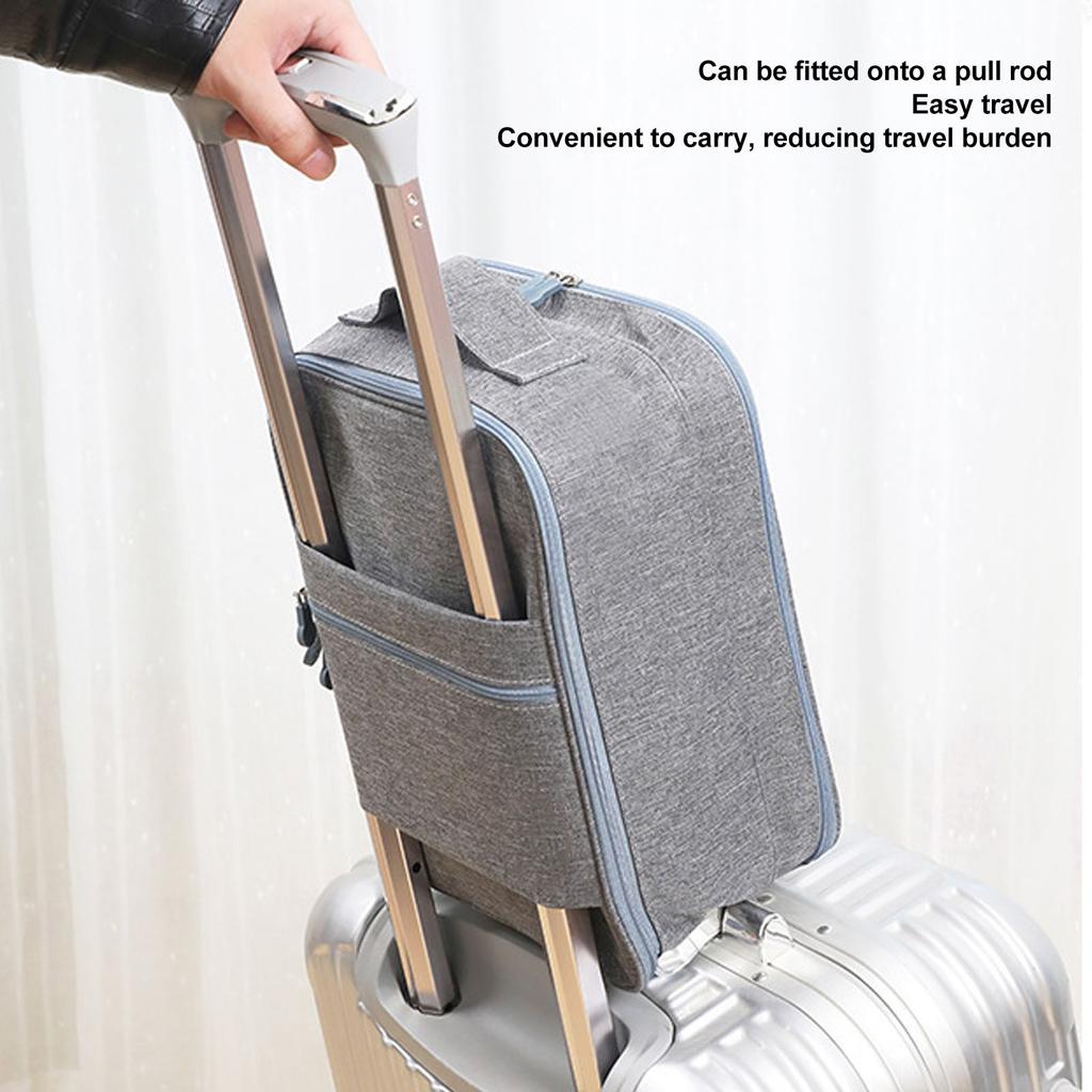 Travel Shoe Bag 3 Layer Large Capacity Oxford Cloth Shoe Storage Organizer for Camping Business Trip