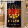 Beach TowelEintracht Frankfurt Custom Name Text Personalized Soft Towel for Beach Pool Indoor Home Decor Gift