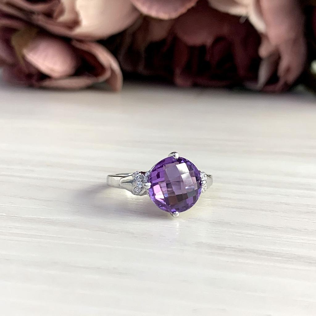 Zilveren ring met alexandriet 4.392ct (2050421) 3,52 gram. 925 monsters