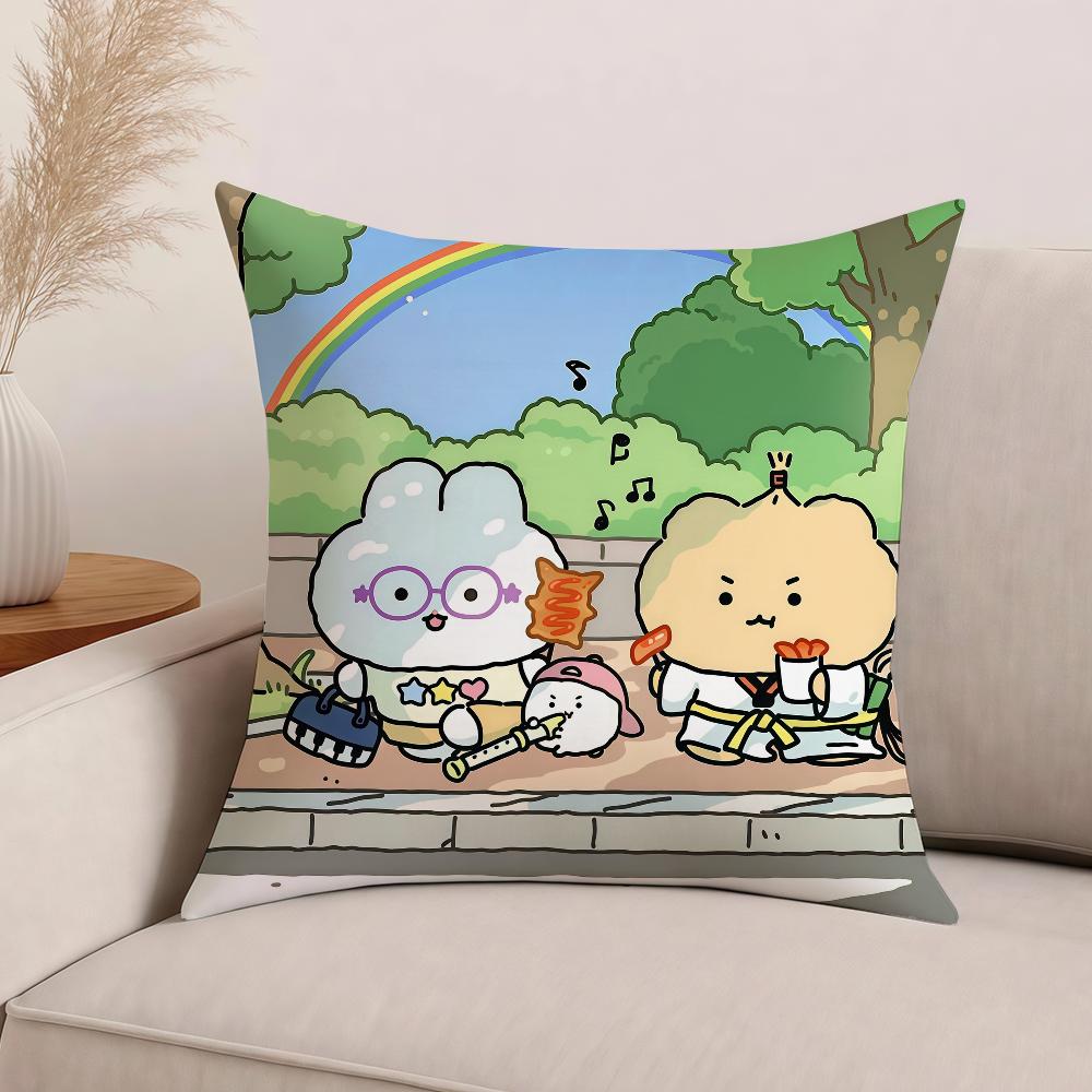 Cartoon Y-yurang bear Pillow Case Office Cushions Suitable For Sofa Car Bedroom Decorative Cushion Cover