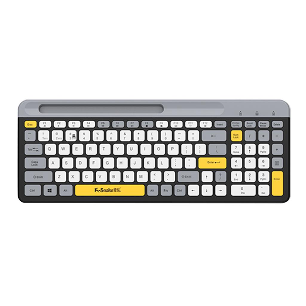 K100 2.4G Drahtlose Tastatur 100 Tasten BT Dual-Modus Mechanische Tastatur Wiederaufladbar Ultra-Slim
