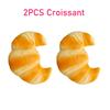 Croissant Simulado Aprietable Subida Lenta Pegajoso Juguete para Alivio del Estrés Pan Falso Súper Suave Juguetes Anti-ansiedad Creativos Squishy