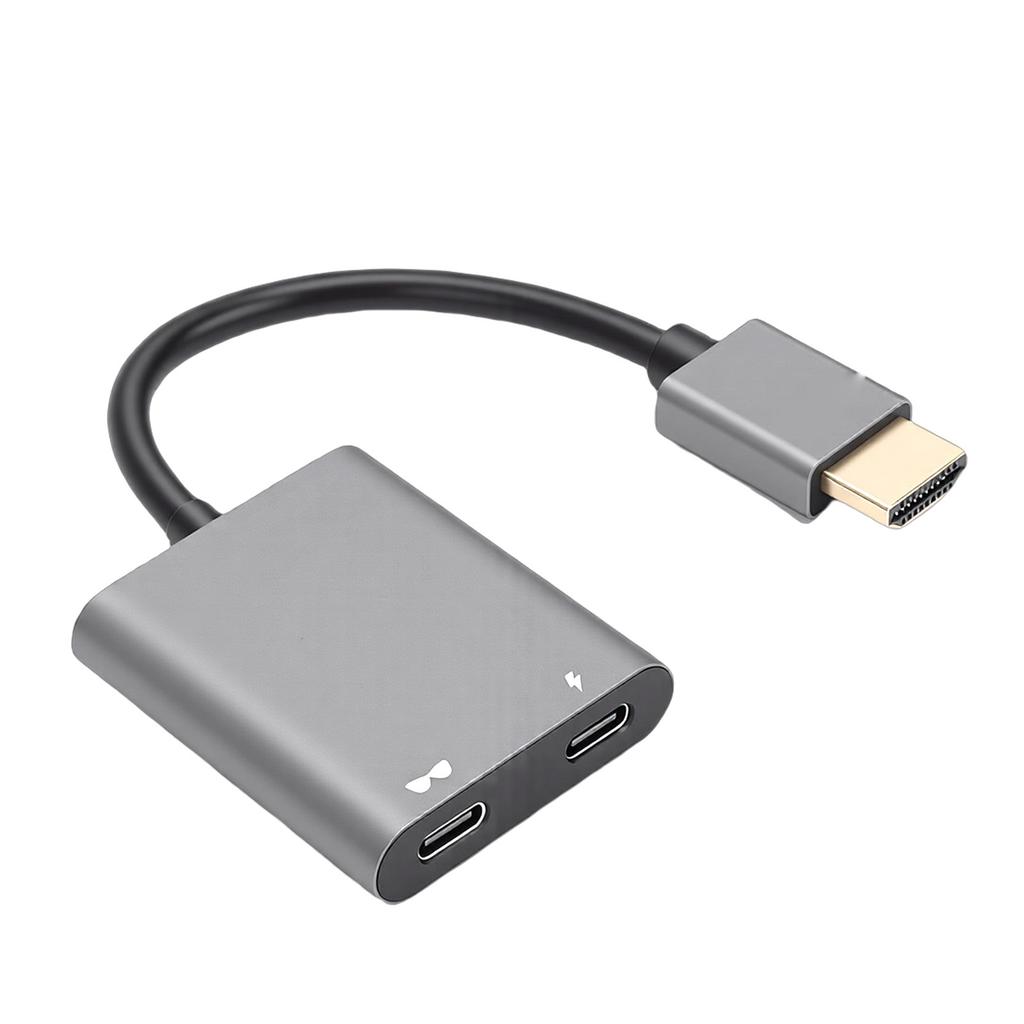 HD Multimedia Interface To USB C Adapter Fit for RayNeo XR Glasses 4K 60Hz PD 100W AR Glasses Adapter for Laptop Phone Plug and Play
