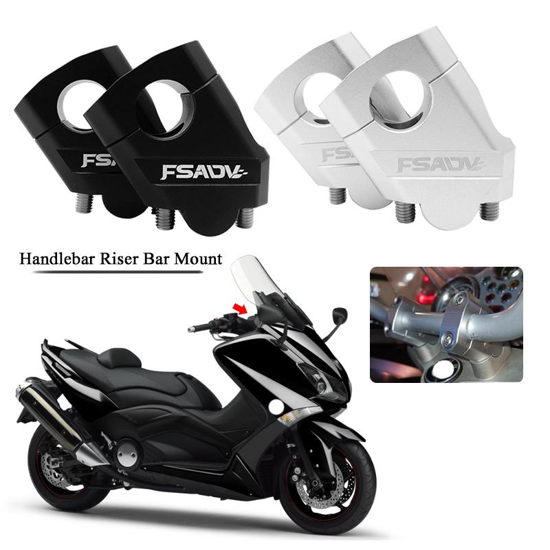 

Подходит для YAMAHA T-MAX 530 TMAX 530 T-MAX530 TMAX530 мотоцикла с ЧПУ, алюминиевый руль, увеличивающий зажим для стояка