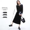 Women's Spliced Sweatshirt & Skirt Two-Piece Set