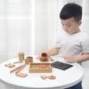 Children's Simulation Play House Kitchen Tableware Large Original Wooden Color Boys And Girls Kitchen Utensils Role-playing Toys