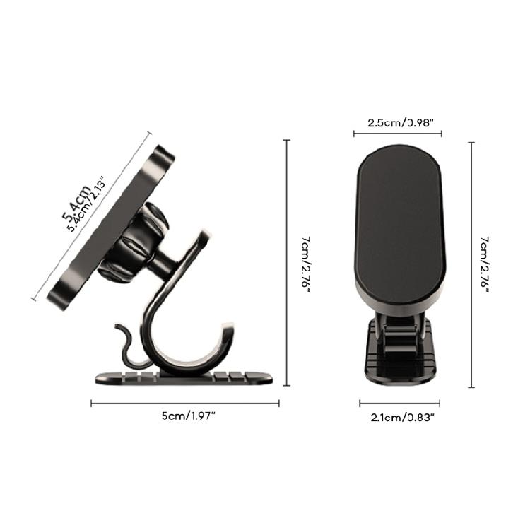 Magnetischer Auto-Handyhalter 360 Grad drehbarer Halter Halterung Mobiler Handy-Ständer