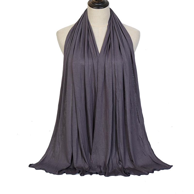 Modal Solid Color Long Scarf: High-Quality, Breathable, Soft Handfeel, Mercerized Cotton (YW125)