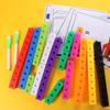 Montessori Cube Puzzle Building Blocks Multilink Counting Stacked DIY Building Blocks Cube Toys Portable Model