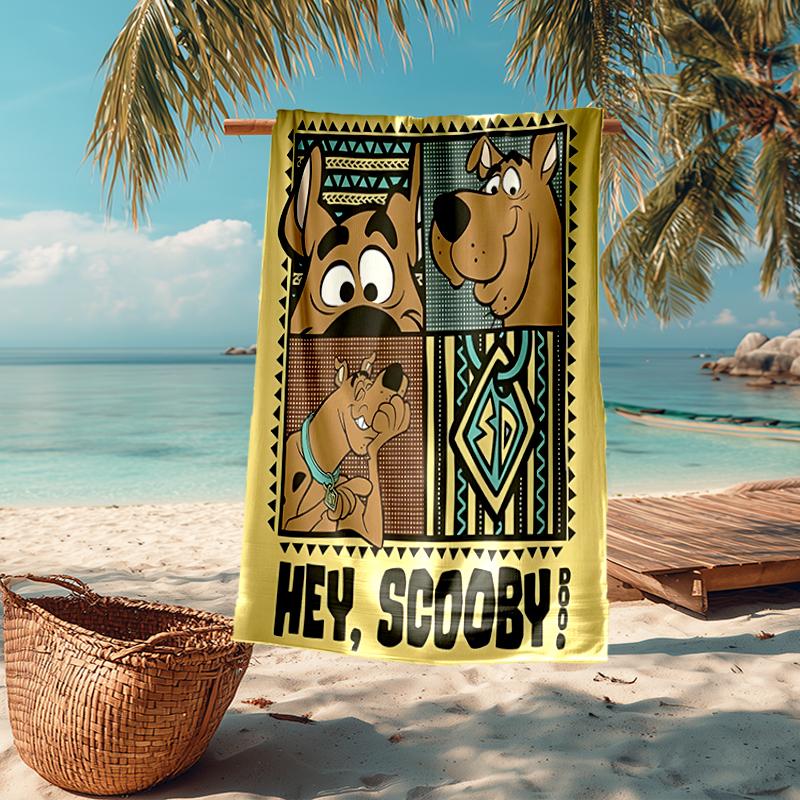Ultra-Soft Beach Towel with Scooby-Doo Theme,Ideal for Pool - Camping, Diving - Perfect Travel Essential, Vibrant Beach Towel.