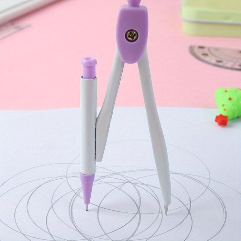 1Set of 7-In-1 Measurement And Drawing Tool Set -  Suitable for Students, Including Compasses, Protractors, Rulers And Erasers.