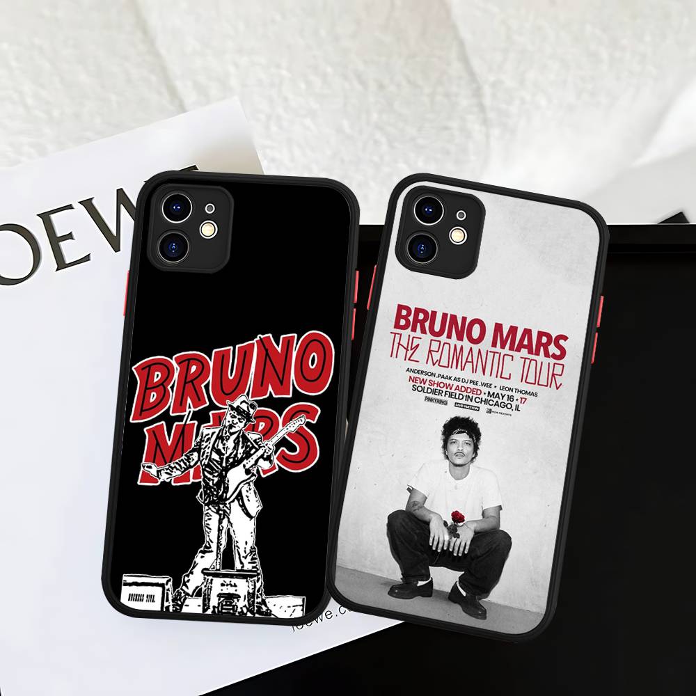 Famous Bruno Mars The Romantic Phone Case For IPhone 16 15 14 11 12 13 Pro Max Plus 12 XS Max Back Cover Matte Case