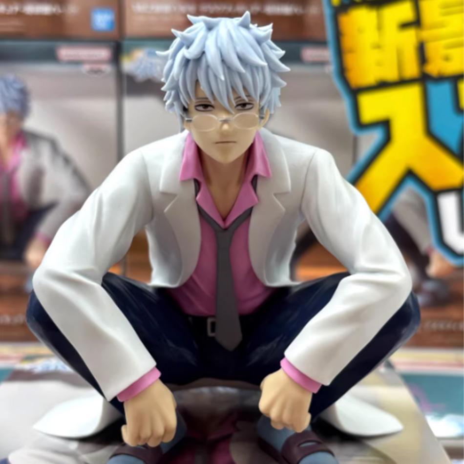 Sakata Gintama Ginpa Teacher 3.7-Inch Action Figure Anime Collectible Model For Desktop Decoration For Kids Adults Children's Birthday Gift Holiday