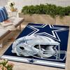 Dallas Cowboys Design Area Rug - Non-Slip, Soft & Cozy Floor Mat for Living Room, Bedroom, Office - Indoor/Outdoor Decorative Carpet