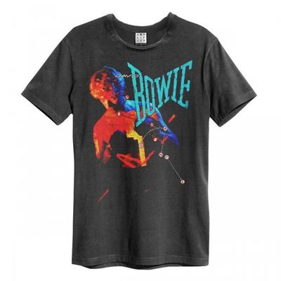 Amplified Unisex Adult LetÂ´s Dance David Bowie T-Shirt
