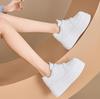 Fashion 8CM New Chunky Sneakers for Women Comfortable High Platform Dermis Thick Base Summer Autumn Non-slip Thick Bottom Walking Shoes