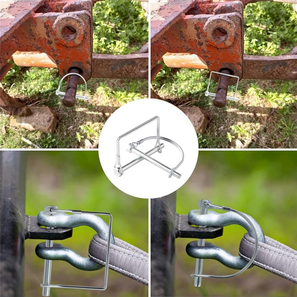  10-piece Trailer Pin Set – 2-3/4 Inches X 1/4 Inches (length X Width) – Suitable For Agricultural Trailers, Gardening Equipment, And Hook Systems.