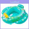 Inflatable Baby Swim Ring Water Gun Boat Eco-friendly Pvc Cartoon Pattern Swim Ring For Toddlers 85 Inflatable Bottom Green