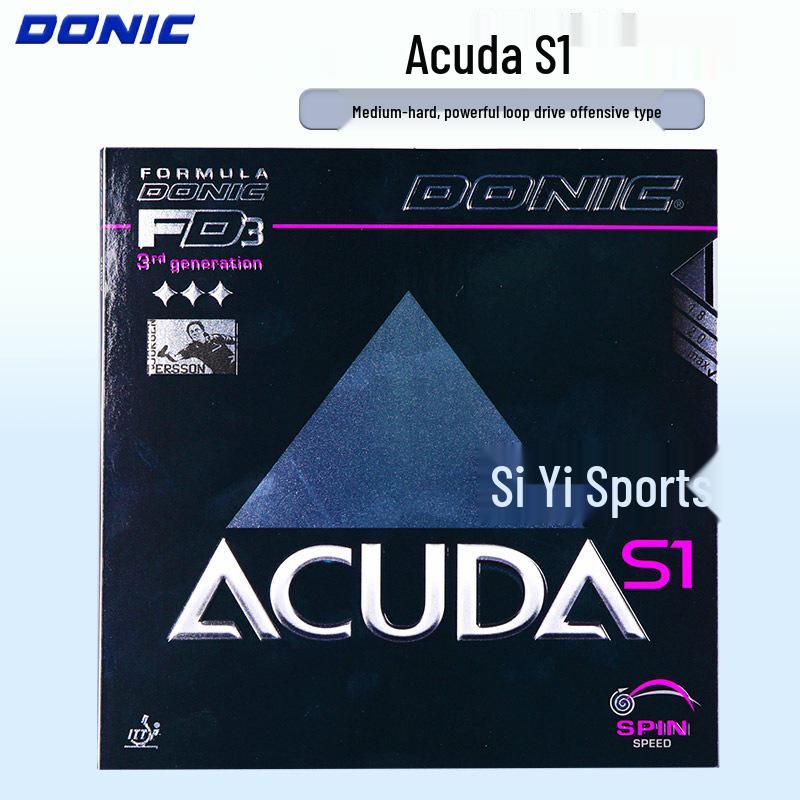 Оригинальная накладка DONIC Acuda S1/S2/S3 для настольного тенниса, липкая, для бэкхенда, с шипами внутрь