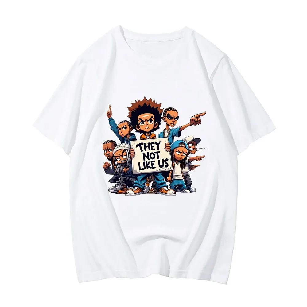 Hip Hop Kendrick Lamer Skladby Oni Nejsou Jako My Tričko Krátký Rukáv Pánské Tričko Kreslený Potisk Bavlněné Tričko Camisetas Léto