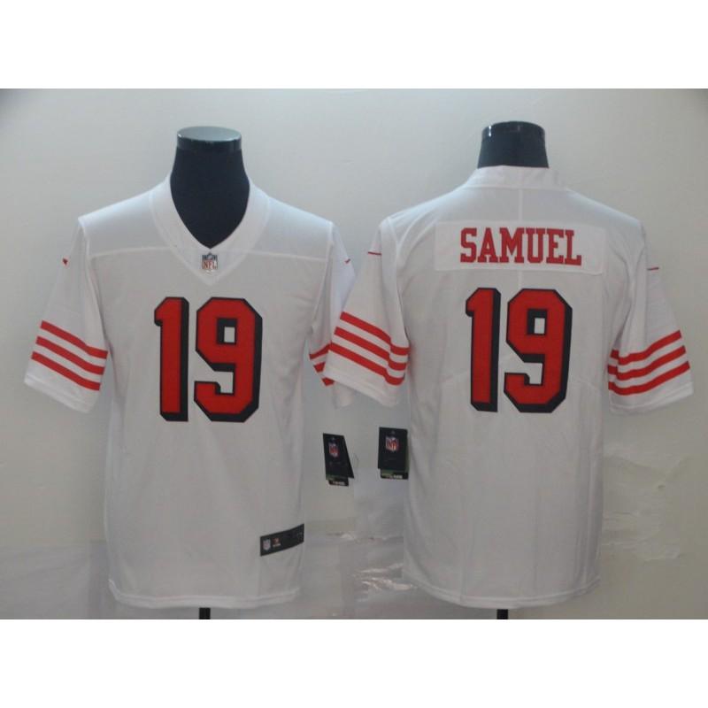 Camiseta de Manga Corta para Hombre de la NFL San Francisco 49ers Bordada Ropa del Equipo Ropa para Aficionados Equipación Deportiva