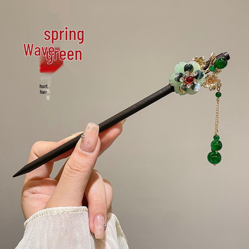 Elegante Hanfu-Blumenhaarnadel: High-End Quasten-Stufen-Schütteln für Hochsteckfrisur