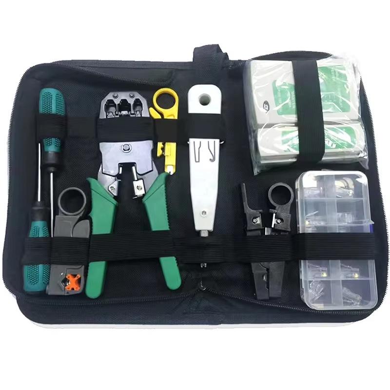 Network Tool Kit: Punch Down, Crimping, Cable Tester, Wire Stripper, Cutting, Terminals