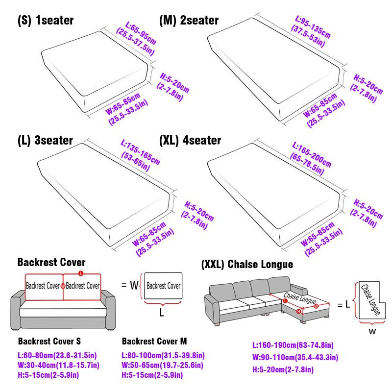 Jacquard Sofa Slipcover Antislip Stretch Sofa Cover Bankhoes Meubelbeschermer Voor Woonkamer