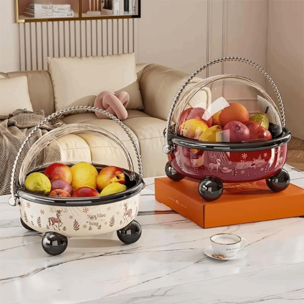 Large Capacity Table Fruit Tray High Feet Fruit Bowl Kitchen Tableware Snack Tray  Tea Table