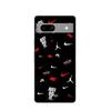Maniacase Case for Google Pixel 7a Nike Jordan White Red Black Background