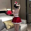 Sex Underwear Golden Velvet Split Christmas Set New Year's Day Robe Cosplay Temptation