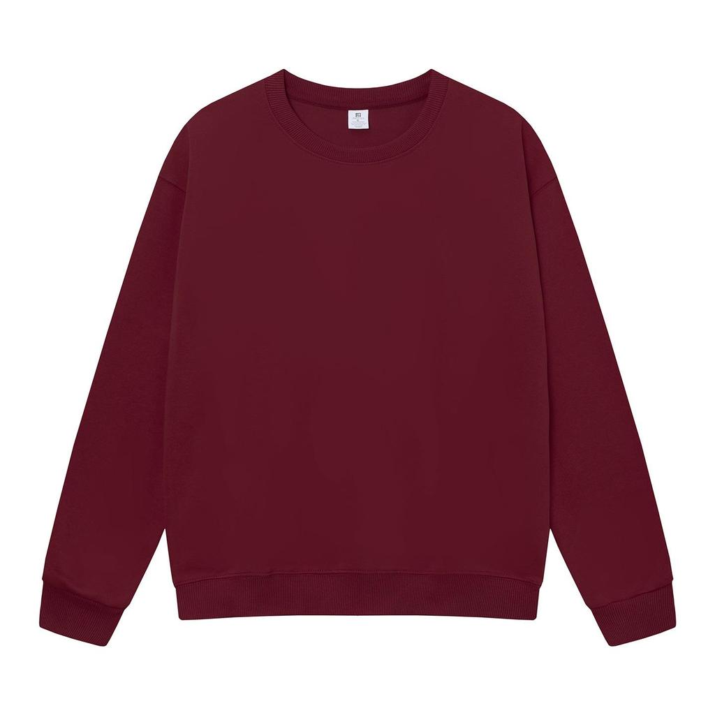 Plus Size Heavyweight Cotton Drop Shoulder Hoodie - Autumn/Winter Casual Outdoor Warmth