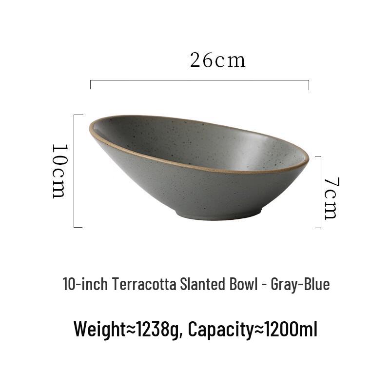 DeO Sternenlicht Keramik Schräge Salatschüssel
