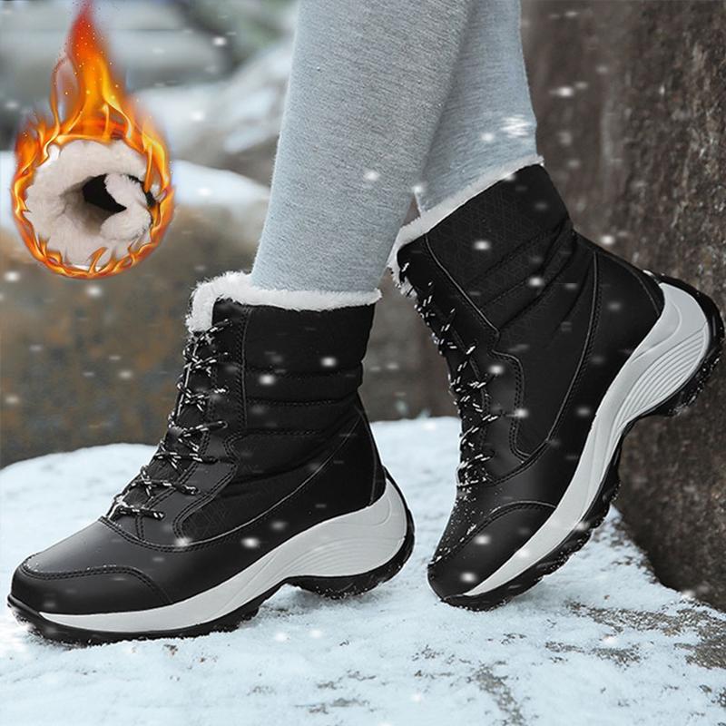 Snow Boots Women New Ladies Shoes Platform Shoes Woman Flat Keep Warm Boots Ladies Casual Plush Botas Mujer Winter Shoes Women