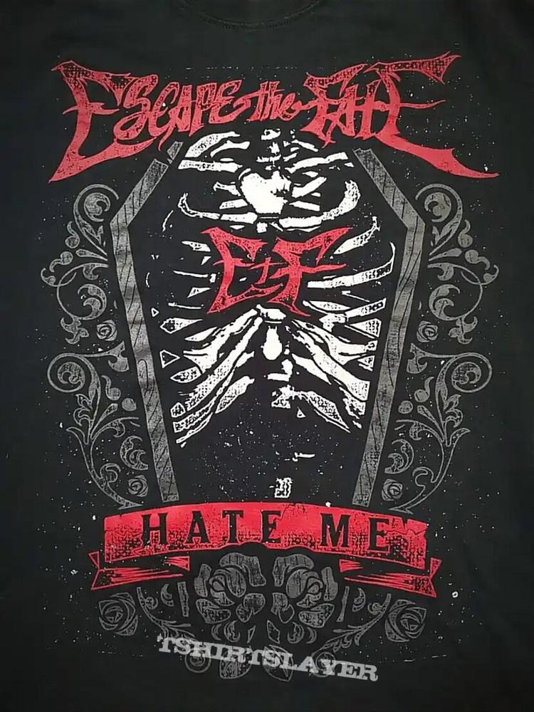 Escape the Fate Футболка с принтом Hate Men, короткий рукав, хлопок, черная, мужская S-5XL, унисекс L
