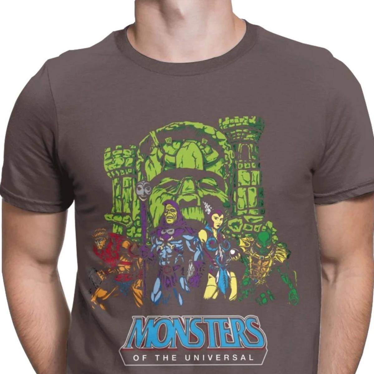 

Monsteerrs Of The Universal HeMan Of The Universe Men T Shirts Skeletor 80s SheRa Beasstt Tee T Shirts Cotton S