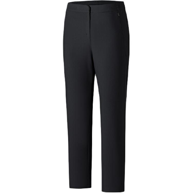 Anta Champion All-Weather Series Simple Comfortable Solid Color Zipper Versatile Sports Long Pants Women Bottoms 162530505-2
