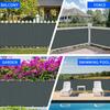 Balcony Privacy Screen Fence Waterproof Windscreen with Grommets for Porch Deck Outdoor Patio Backyard Patio Pergola Shade Cover
