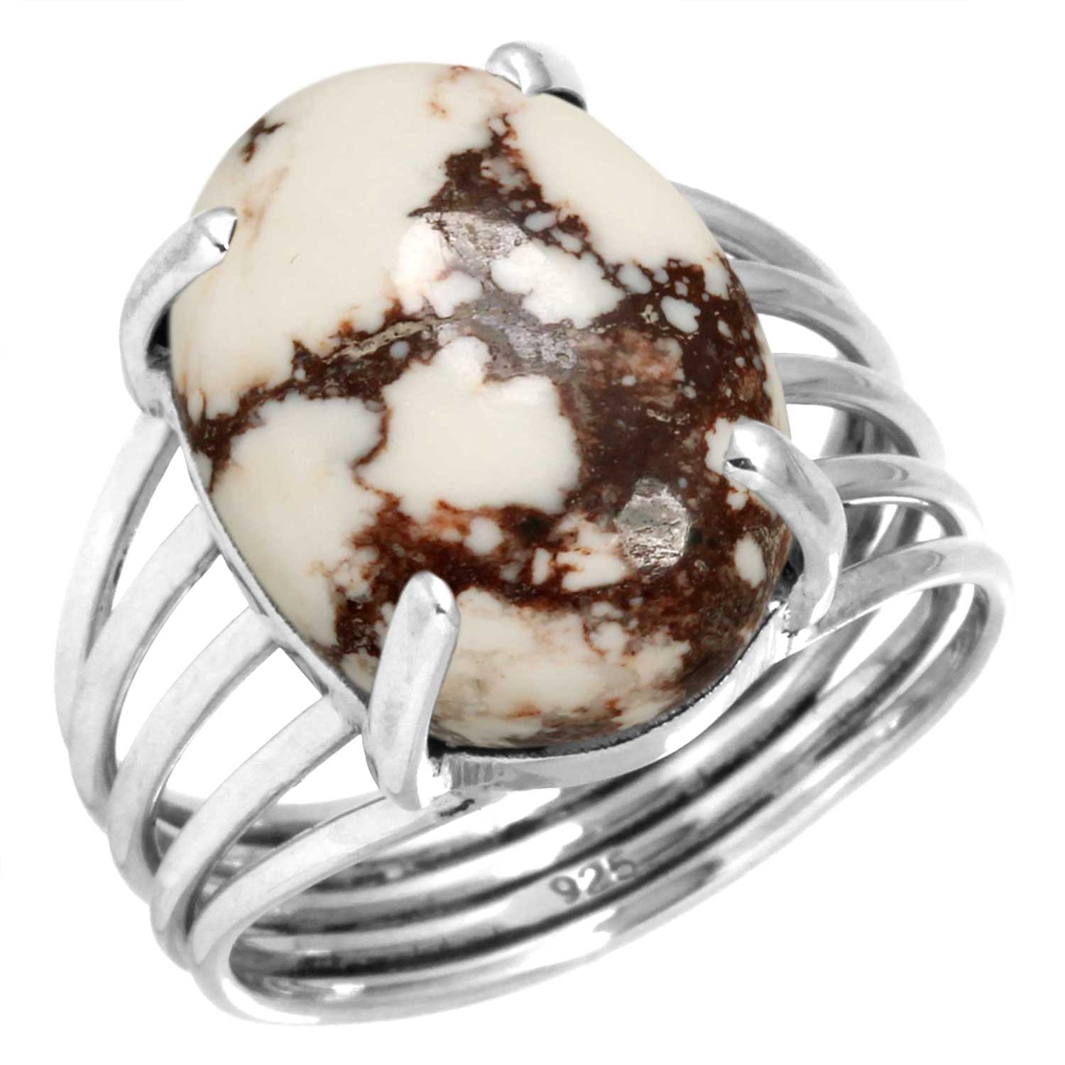 

Кольцо из стерлингового серебра 925 пробы Женское с драгоценным камнем Ручной работы Ювелирное изделие Подарок на помолвку Смитсонит Губчатый коралл Серафинит Шаттукит Тулит Дикая лошадь Солитер 8.5