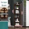 Zhaiwanjia 6-Tier Bamboo Corner Storage Shelf