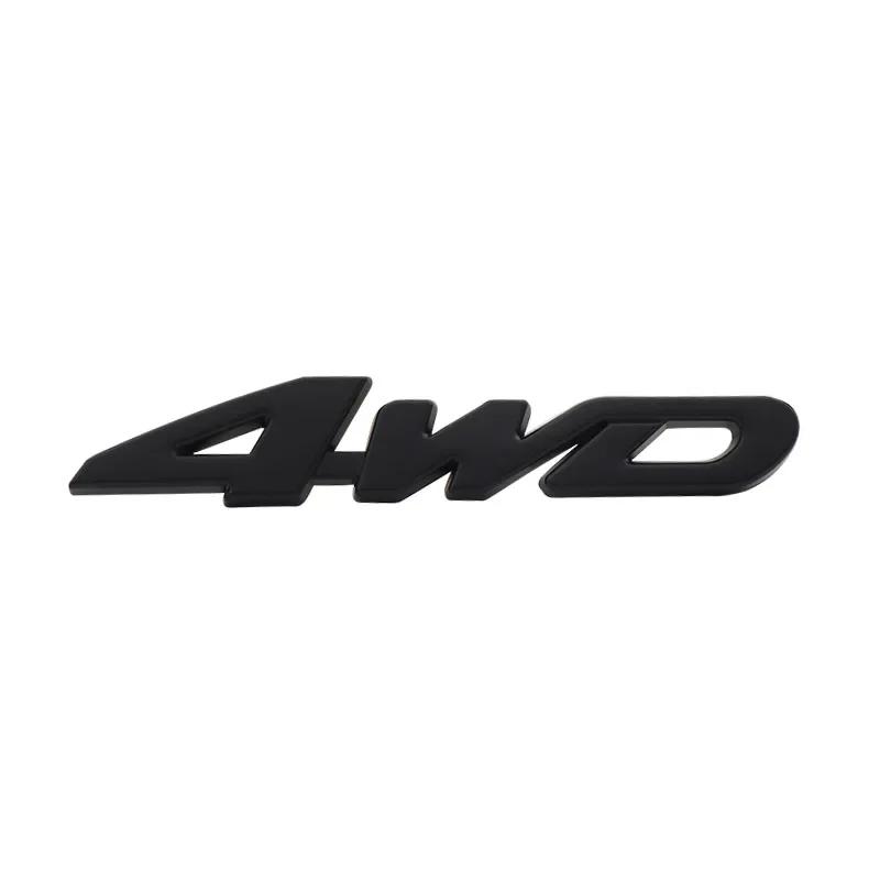 3D Premium 4WD Emblem Displacement For SUV Off-road All 4 Wheel Drive Car Hood Fender Trunk Rear Nameplate Decal Badge Sticker