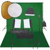Vidaxl Studio Set With Lamps, Background And Reflectors