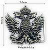 Double-Headed Eagle Leather Belt Buckle for Men & Women - Retro Style