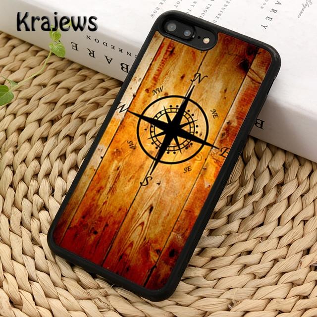 Krajews Compass Wanderlust Vintage Map Phone Case For iPhone 14 5 SE 6s 7 8 Plus X XR XS 11 12 13 Pro Max Samsung S21 S22 Ultra