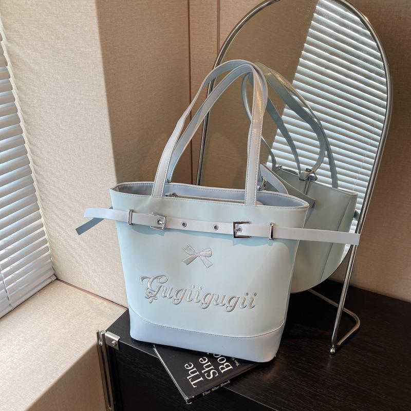 

Summer popular bow big bag women s new fashion backpack tote large capacity shoulder bag синий