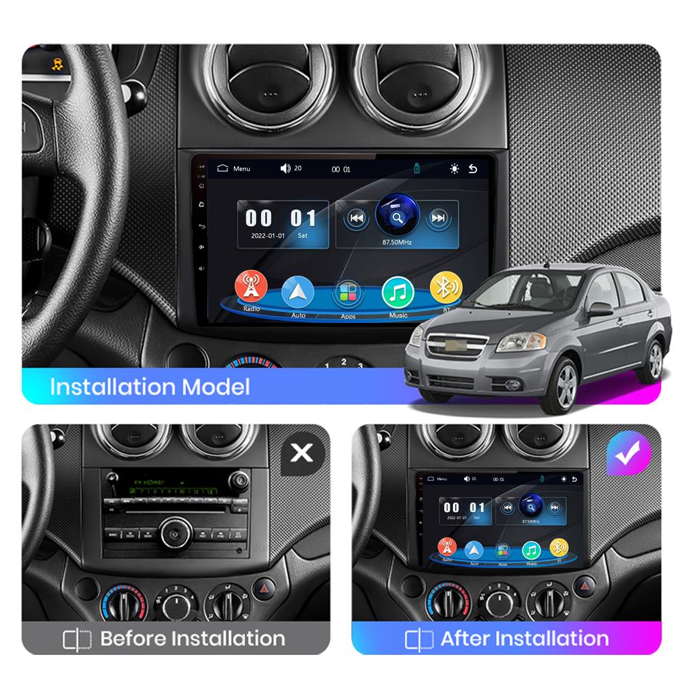 Car Radio Multimedia MP5 Player Head Unit Stereo BT For Chevrolet Aveo 2006-2011