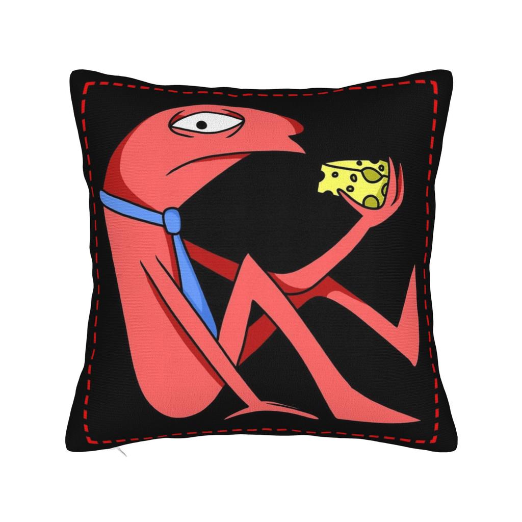 Smiling Friends Cartoon Printed Pillowcases Cushion Cover Pillow Covers New Style Home Decorations Zipper Multi-Size