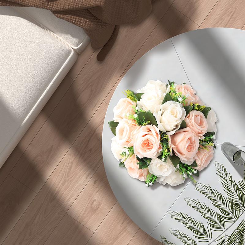 1PC Boule de Roses Boule de Fleurs en Soie Décoration de Fête de Mariage Pièce Maîtresse Décorations de Table Fleurs Artificielles