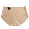 Women's Seamless Ice Silk Panties - Comfortable, Breathable, High Elastic Mid-Waist Briefs with Mulberry Silk Crotch