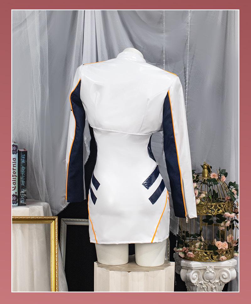 Evangelion Asuka & Rei Motorcycle Cosplay Leather Jacket Anime Set